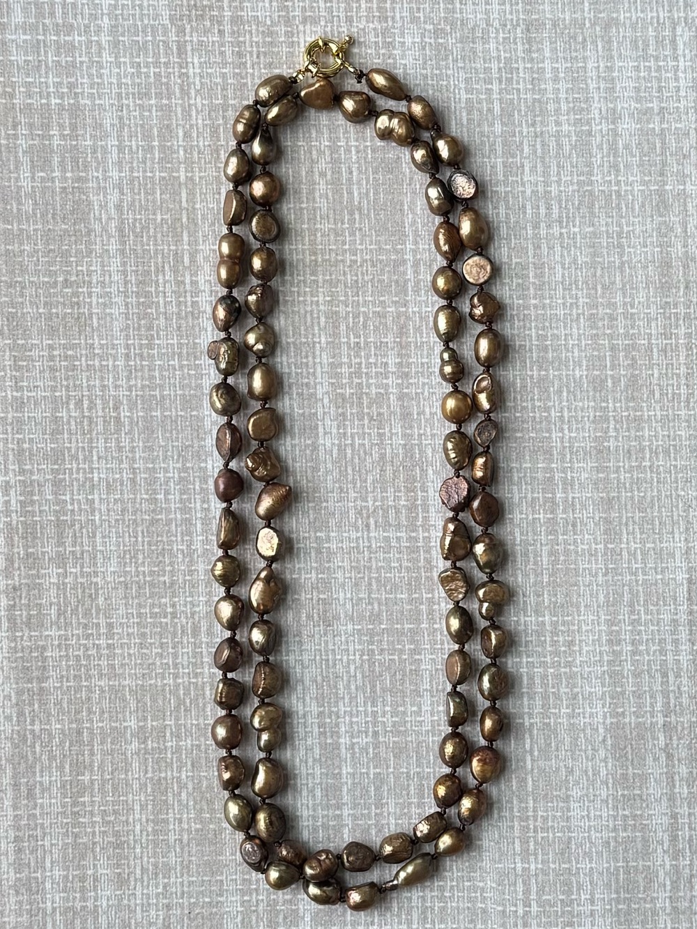 NWOT Tuckernuck Toasted Brown Pearl Necklace